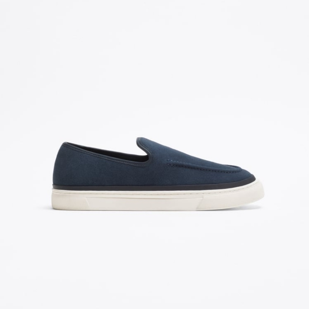 ❌️SOLD❌️ZARA CASUAL LEATHER LOAFERS SIZE 9 - Picture 4 of 5